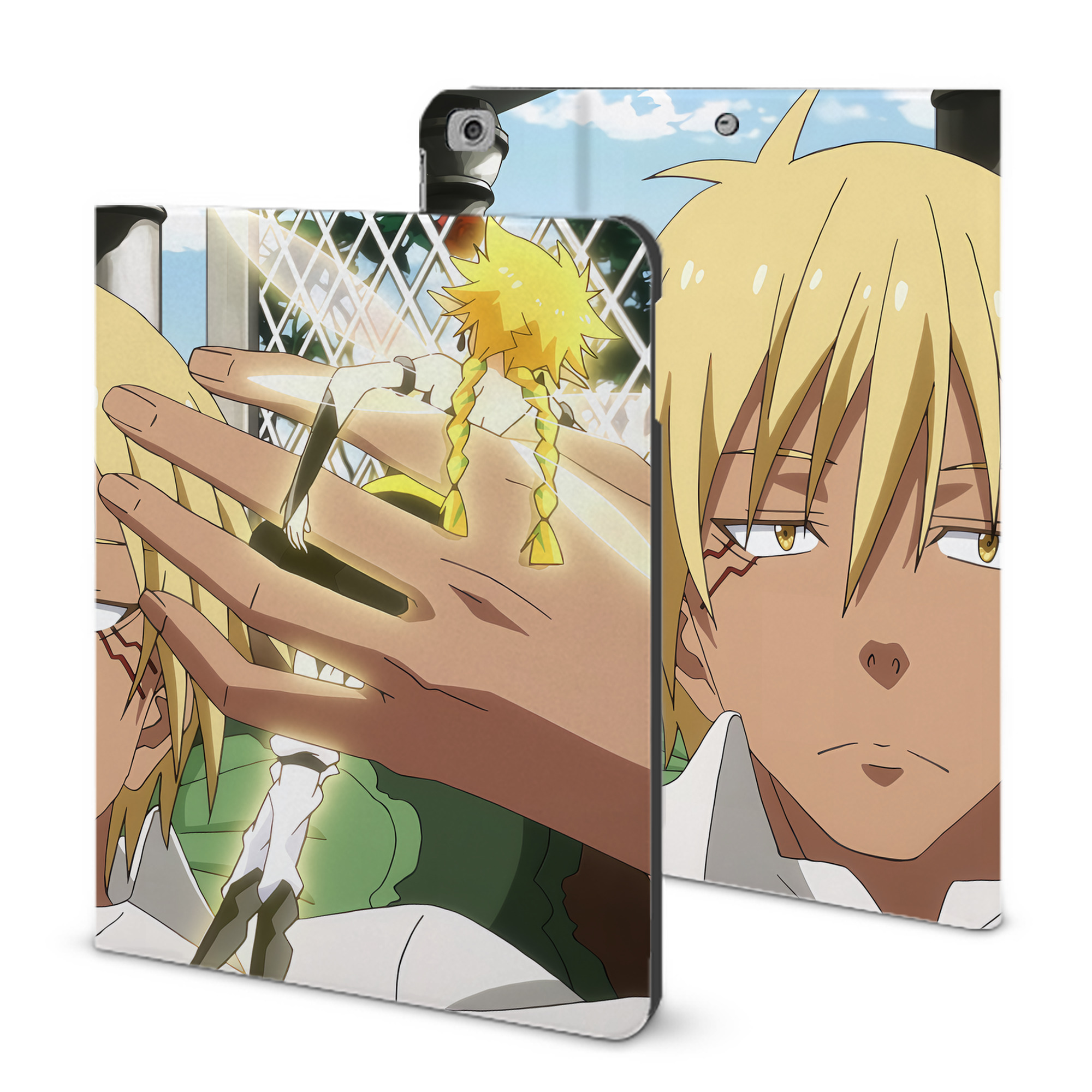 （画像用） 転スラ Regarding Reincarnated to Slime IPad ケース ブック型 PUレザー TPU 耐衝撃 軽量 薄型 ペン収納なし 全面保護 IPad 各モデル対応